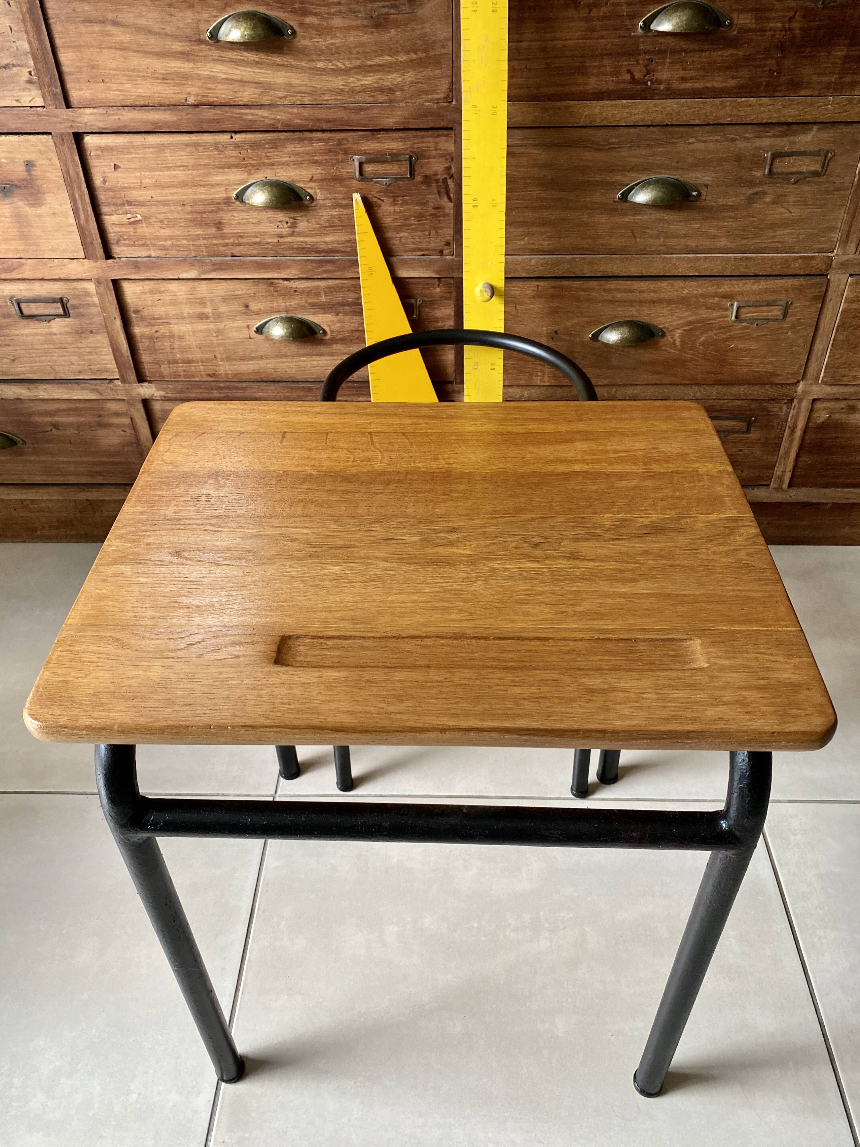 J. Hitier school desk and chair set
