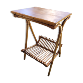 Rattan and bamboo bedside - sofa end