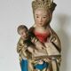 large statue of the Virgin and Child in painted plaster