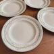 Set of 4 flat plates Longwy model Loridan – Antique earthenware from the late 19th to early 20th century.