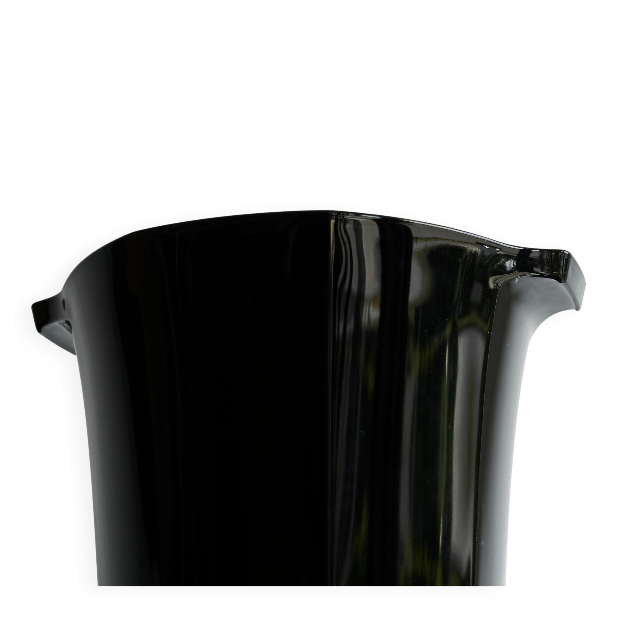 Seau à vin Art déco en verre pressé, années 1940