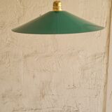 Pendant lamp in enamelled sheet metal