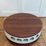 lacquered wood bar/coffee table - Italy 70s