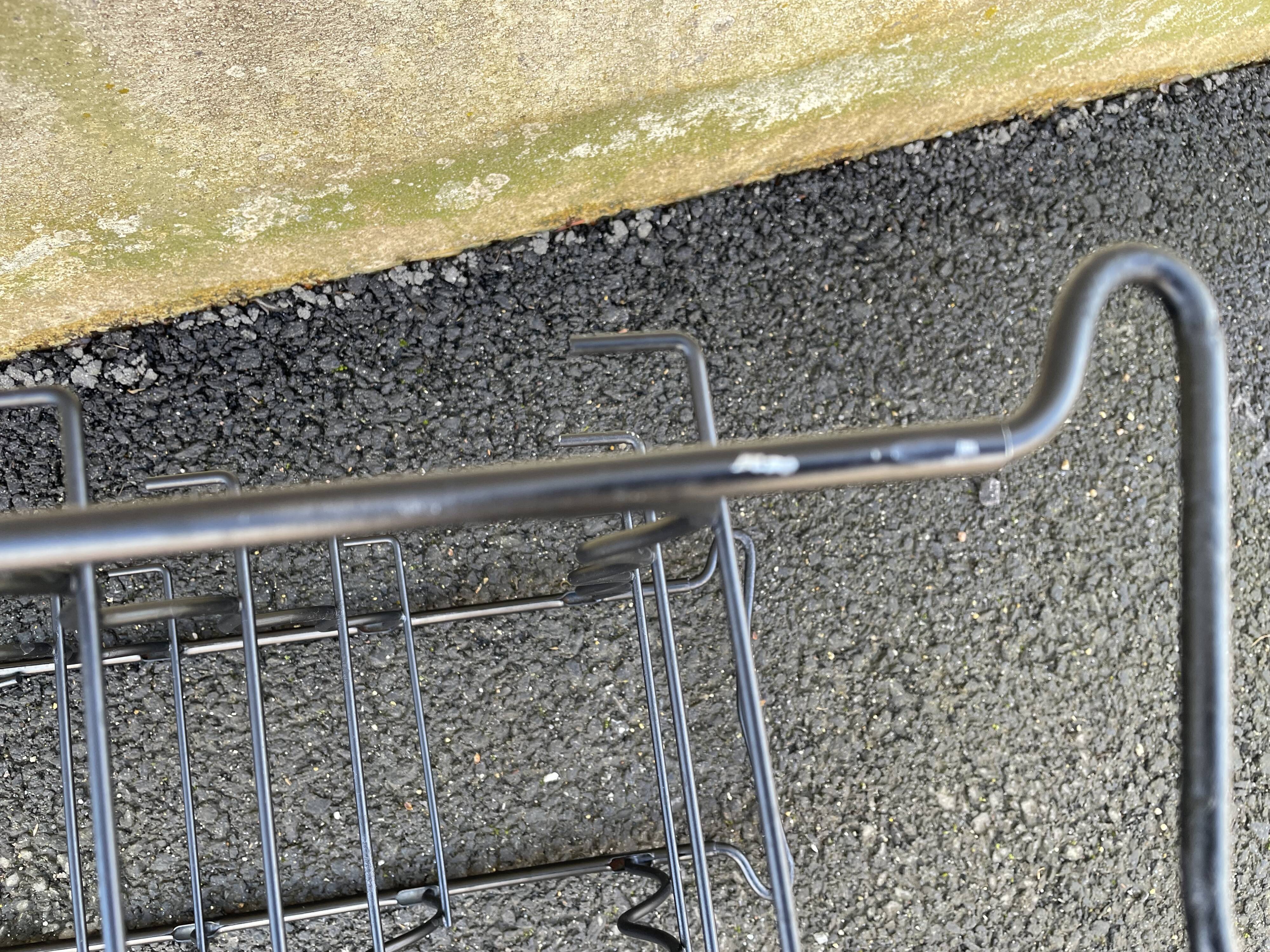 Vintage black bottle holder