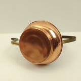 Copper and brass watering can