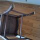 Sculpted chairs in solid wood