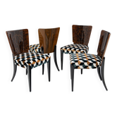 Suite de 4 chaises H-214 Jindřich Halabala UP Závody 1950-1959