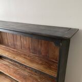 Top of dresser, bookcase, shelves