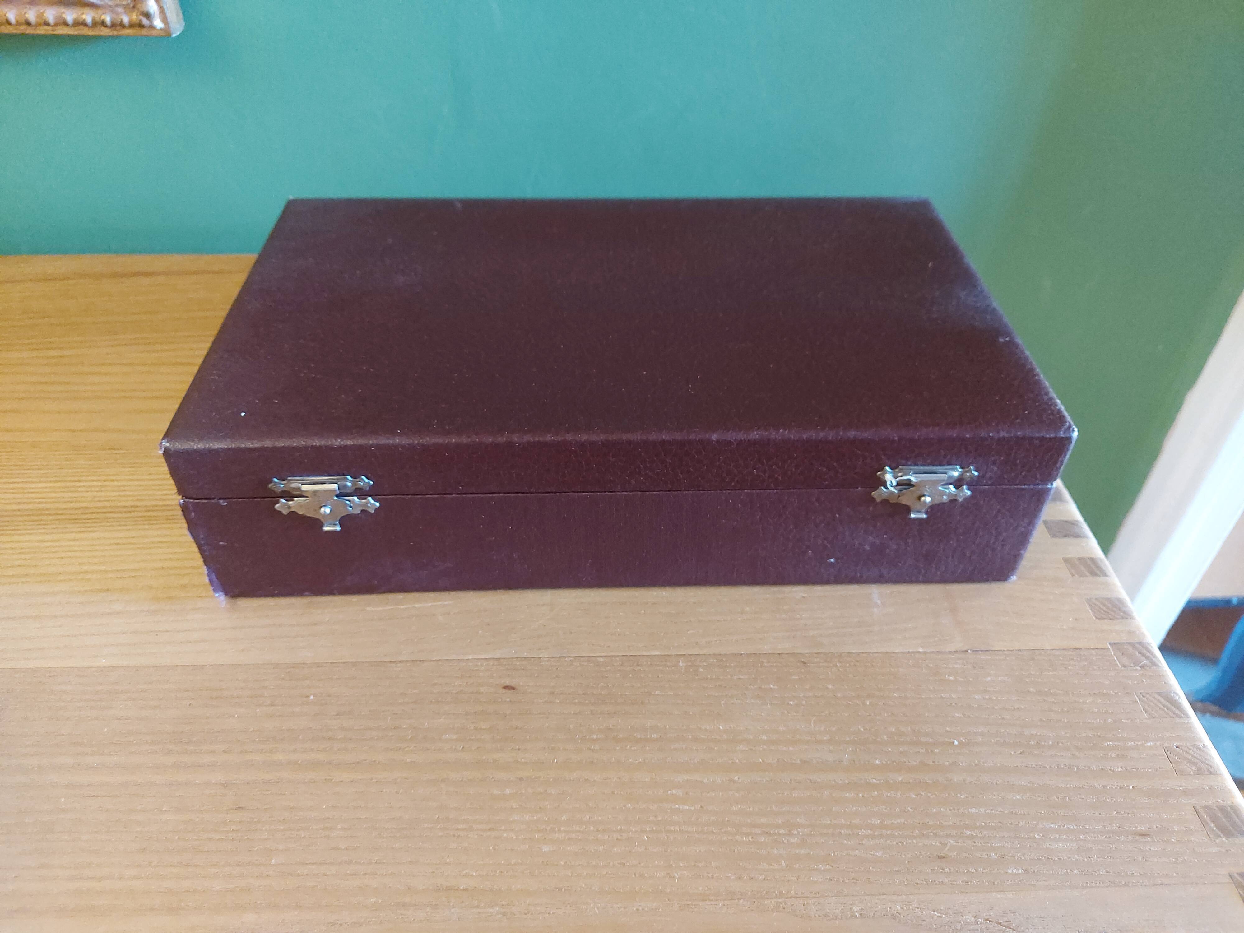 Box 24 silver metal knives, Ravinet Denfert