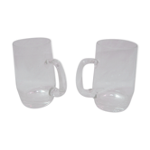 Set de 2 chopes à bière en cristal