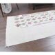 Vintage Turkish Oushak handmade wool cotton white kilim runner rug 68x215