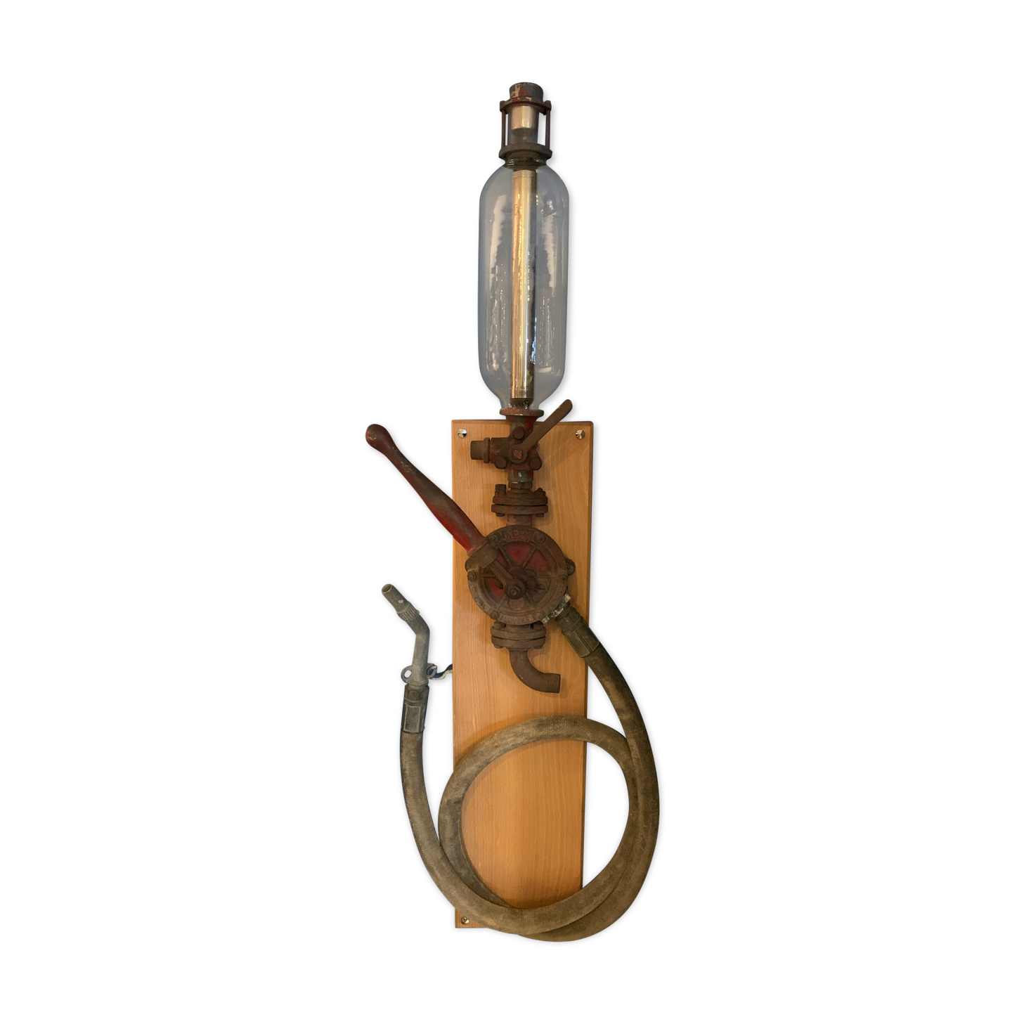 Old wall gas pump