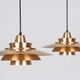 Pair of 2 Danish vintage lamps Superlight by David Mogensen, 1980s