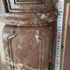 Large Louis XV Style Red Marble Fireplace - 19th Century - Width 1