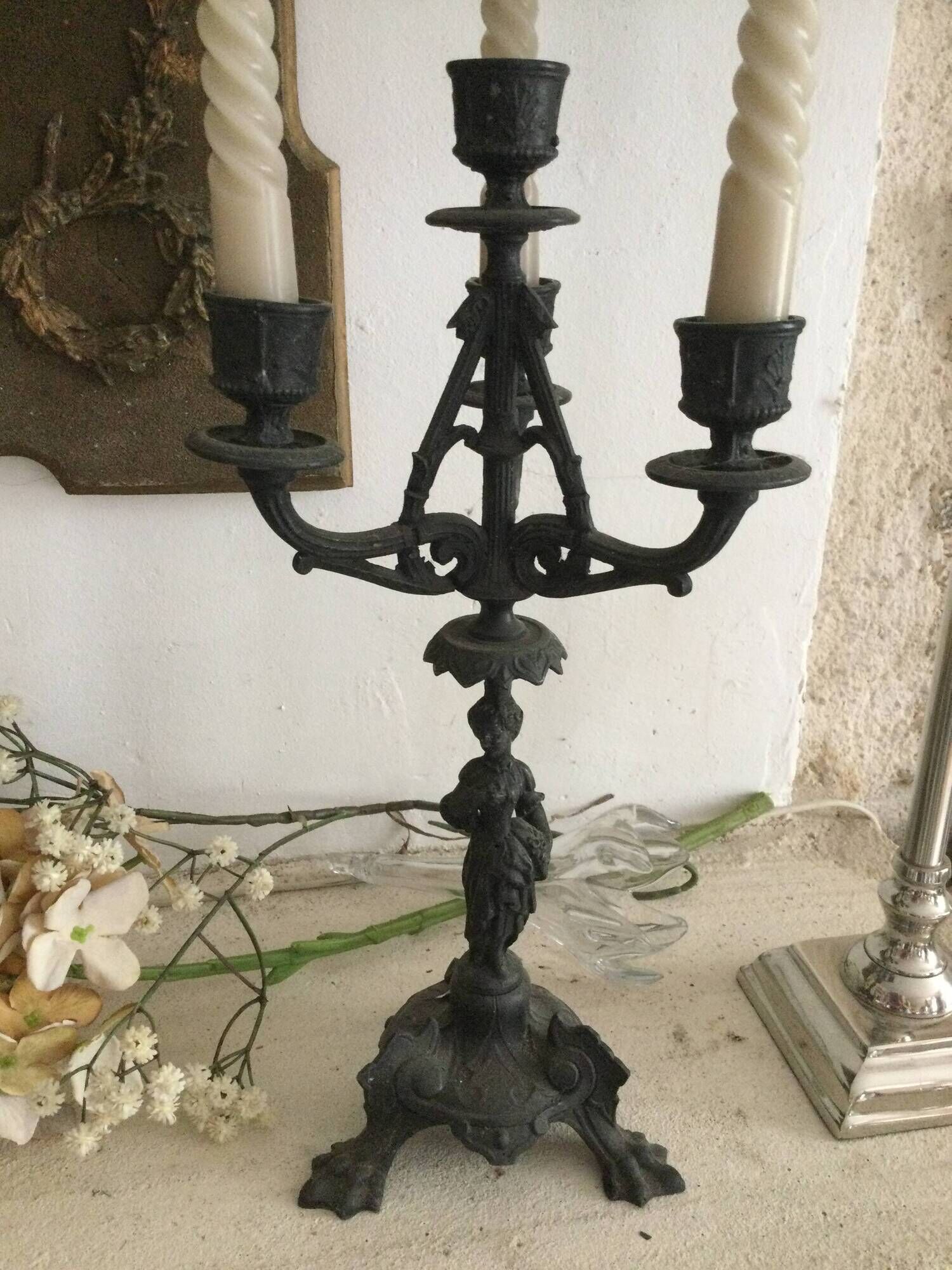 Pair of antique candlesticks