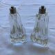Paire de pieds de lampe en cristal