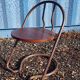 Industrial metal chair