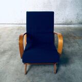 Mid-Century Modern Bentwood Lounge Chairs, Belgium, 1950s, Set of 2
