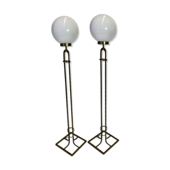 Pair of art nouveau floor lamps, 1920s