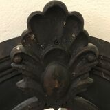 Oval wooden mirror 101x70cm