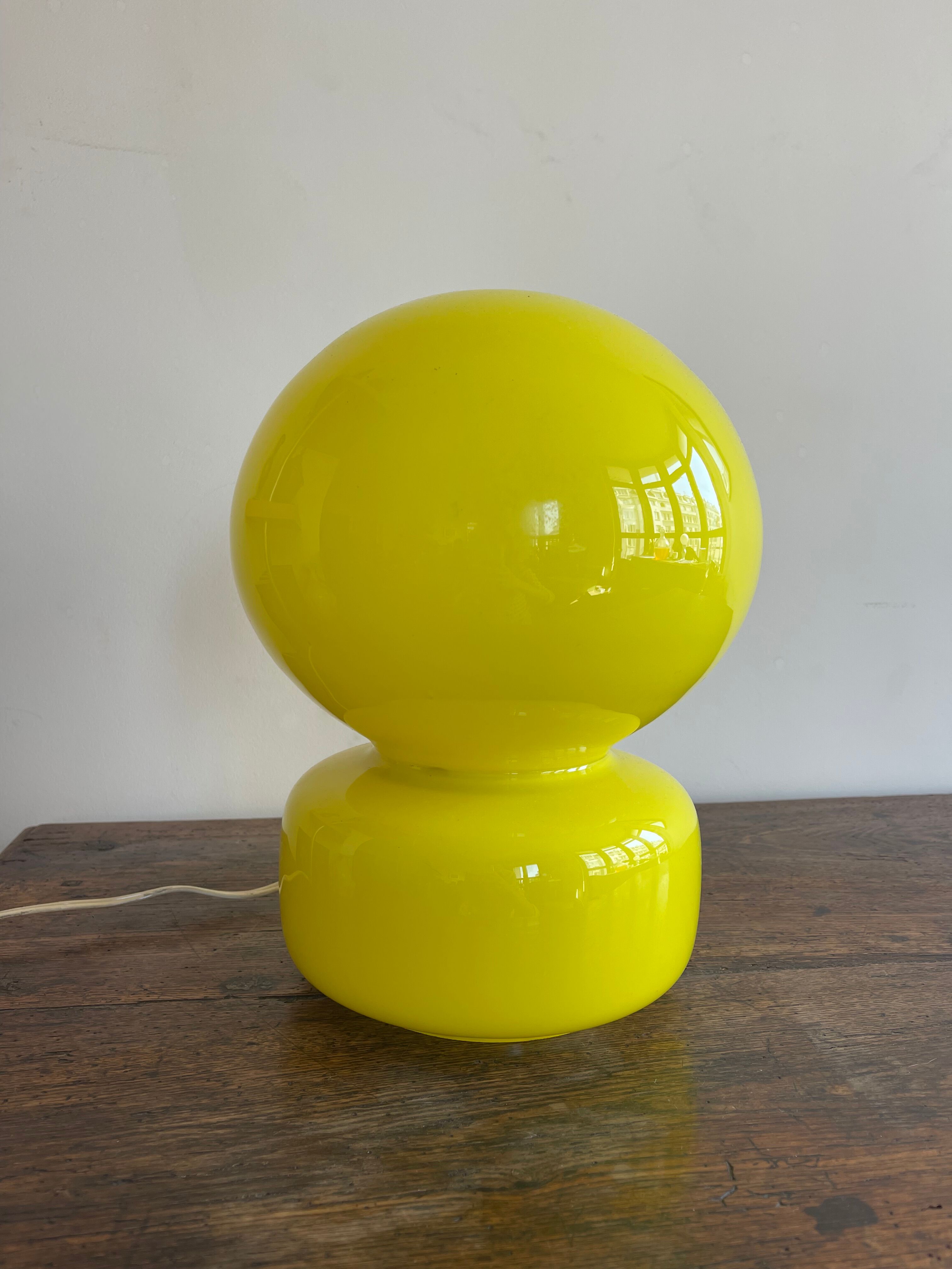 Lamp Bilboquet Yellow 70s