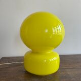 Lampe bilboquet jaune années 70