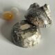 Vintage Marble Chicken with Eggs Sculpture