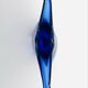 Large Murano Vase Flavio Poli Sommerso Blue Cobalt Turquoise 31.5cm