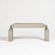 "Tube stool" bench in galvanized steel