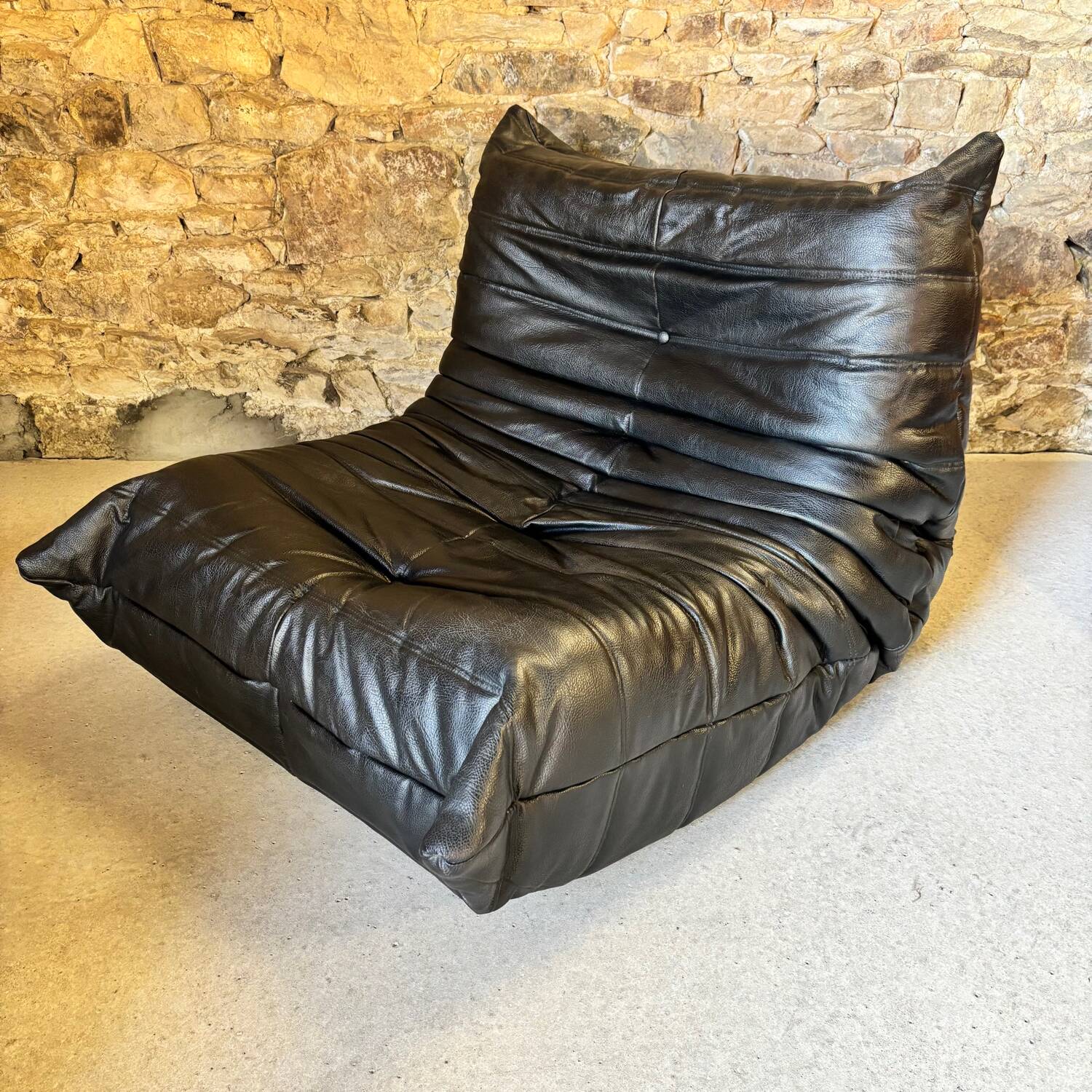Togo leather armchair by Michel Ducaroy for Ligne Roset