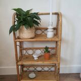 Rattan shelf