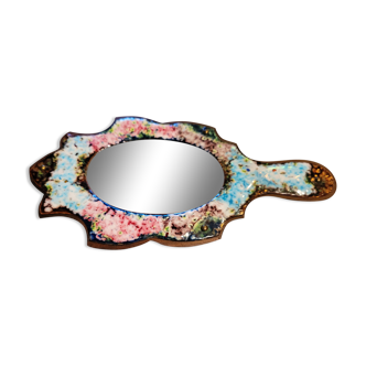 Miroir à main rétro