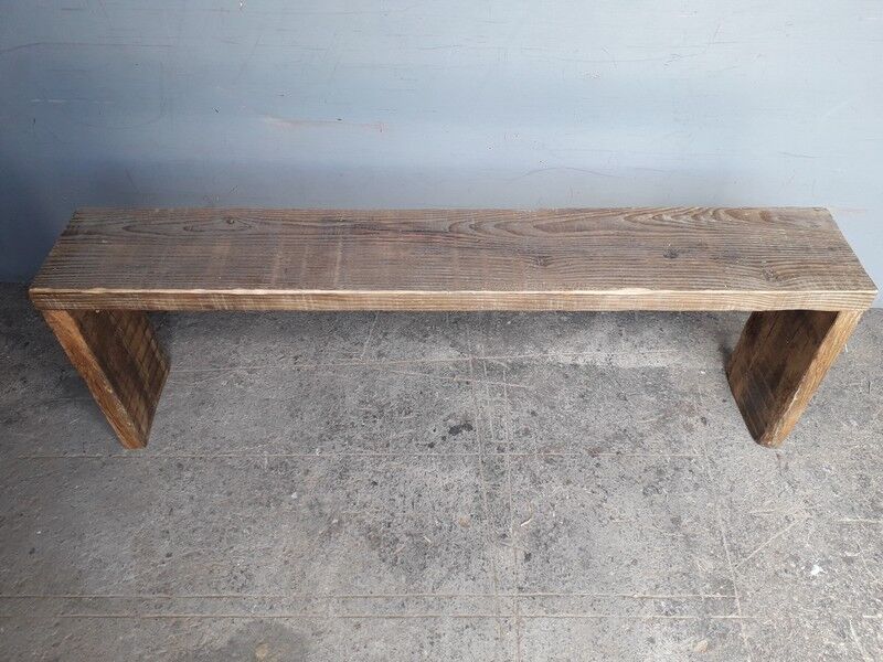 Old solid wood bench