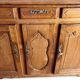 Enfilade of three Louis XV style doors in cherry wood from the 19th century.