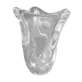 Crystal vase signed Daum