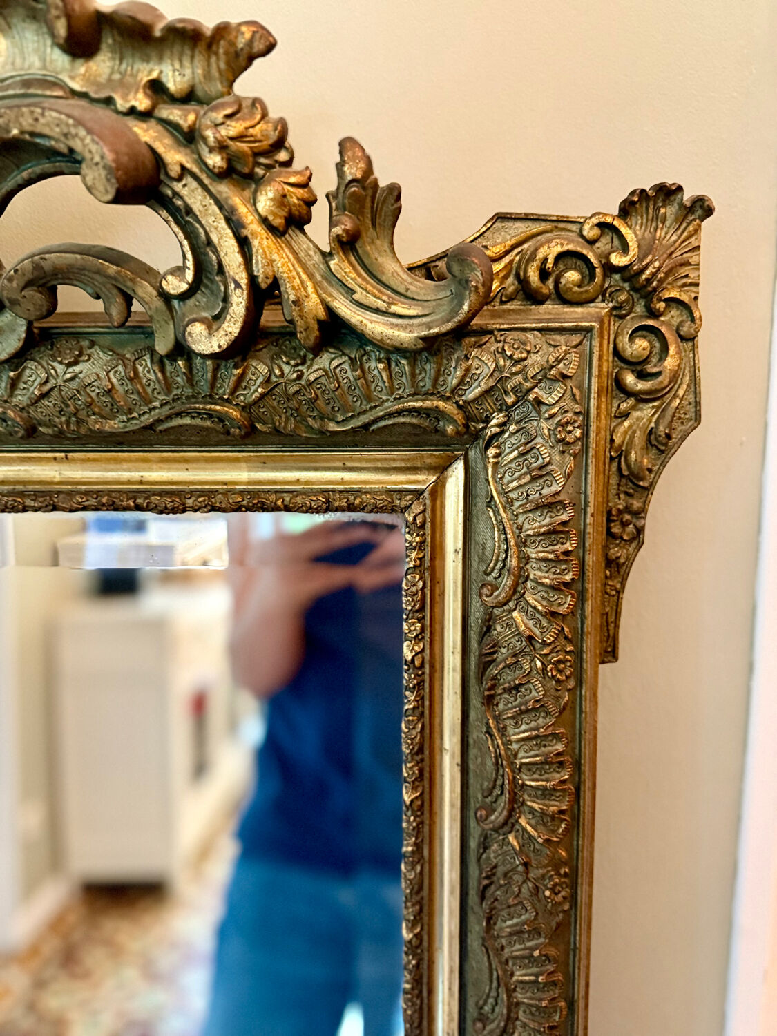 Antique mirror from the Napoleonic era.