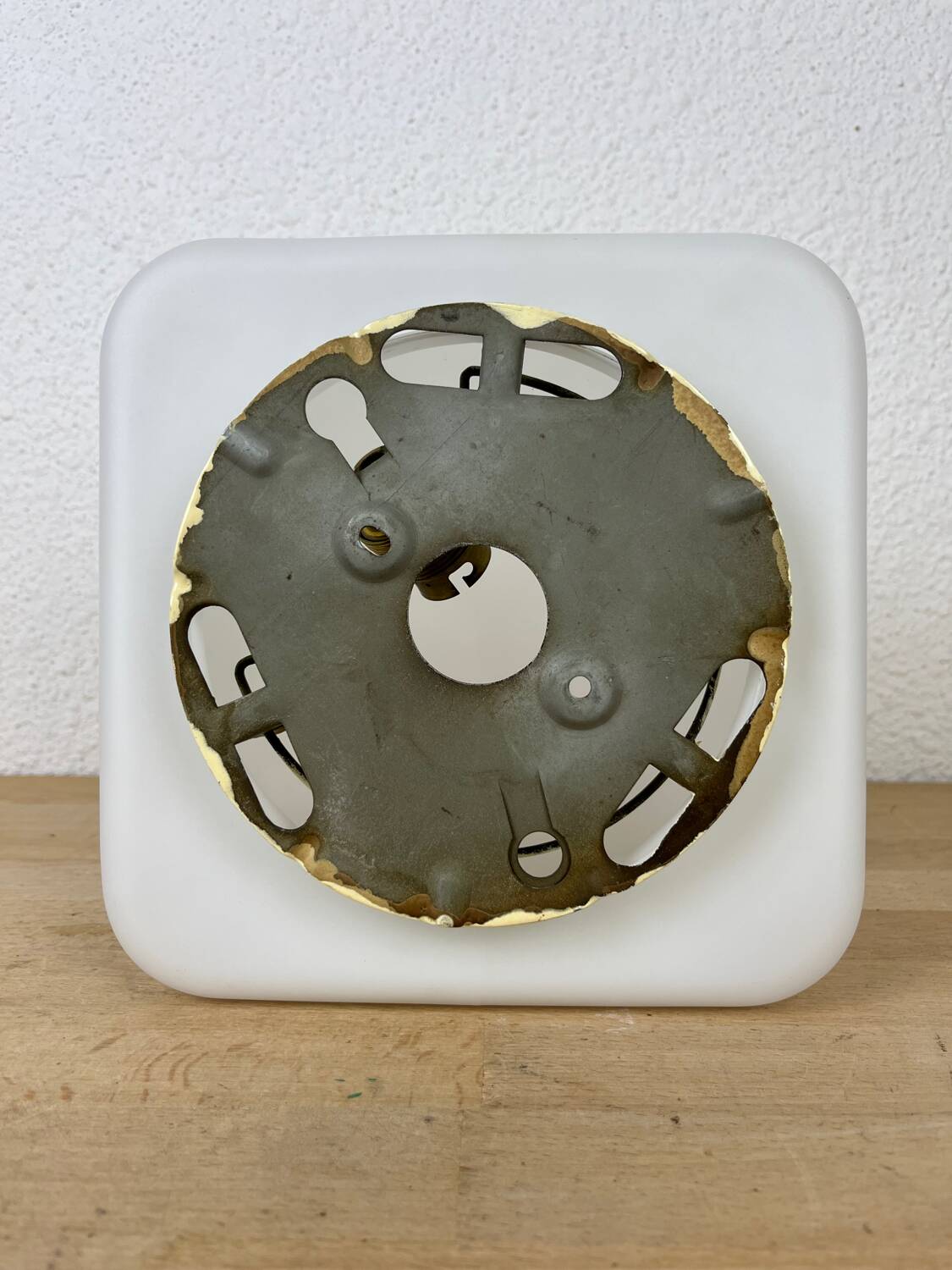 Vintage 1950s opaline wall light