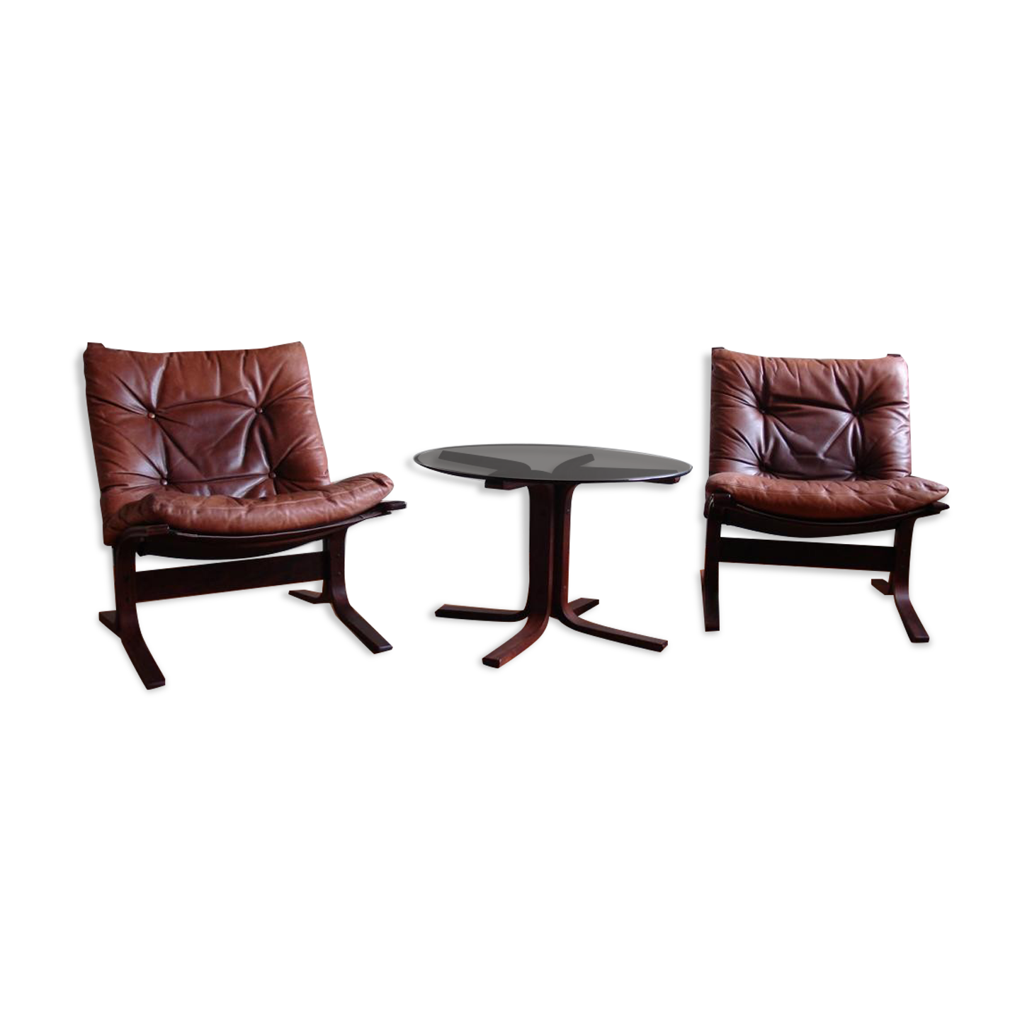 Lounge Set by Ingmar Relling for Westnofa, Set of 3, 1960s