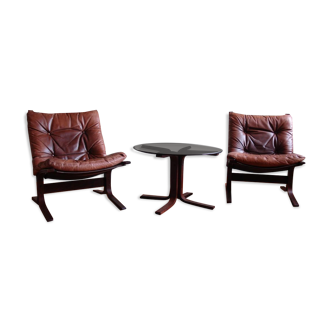 Lounge Set by Ingmar Relling for Westnofa, Set of 3, 1960s