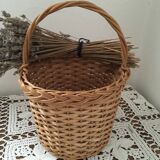 Three little wicker baskets