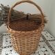 Three little wicker baskets