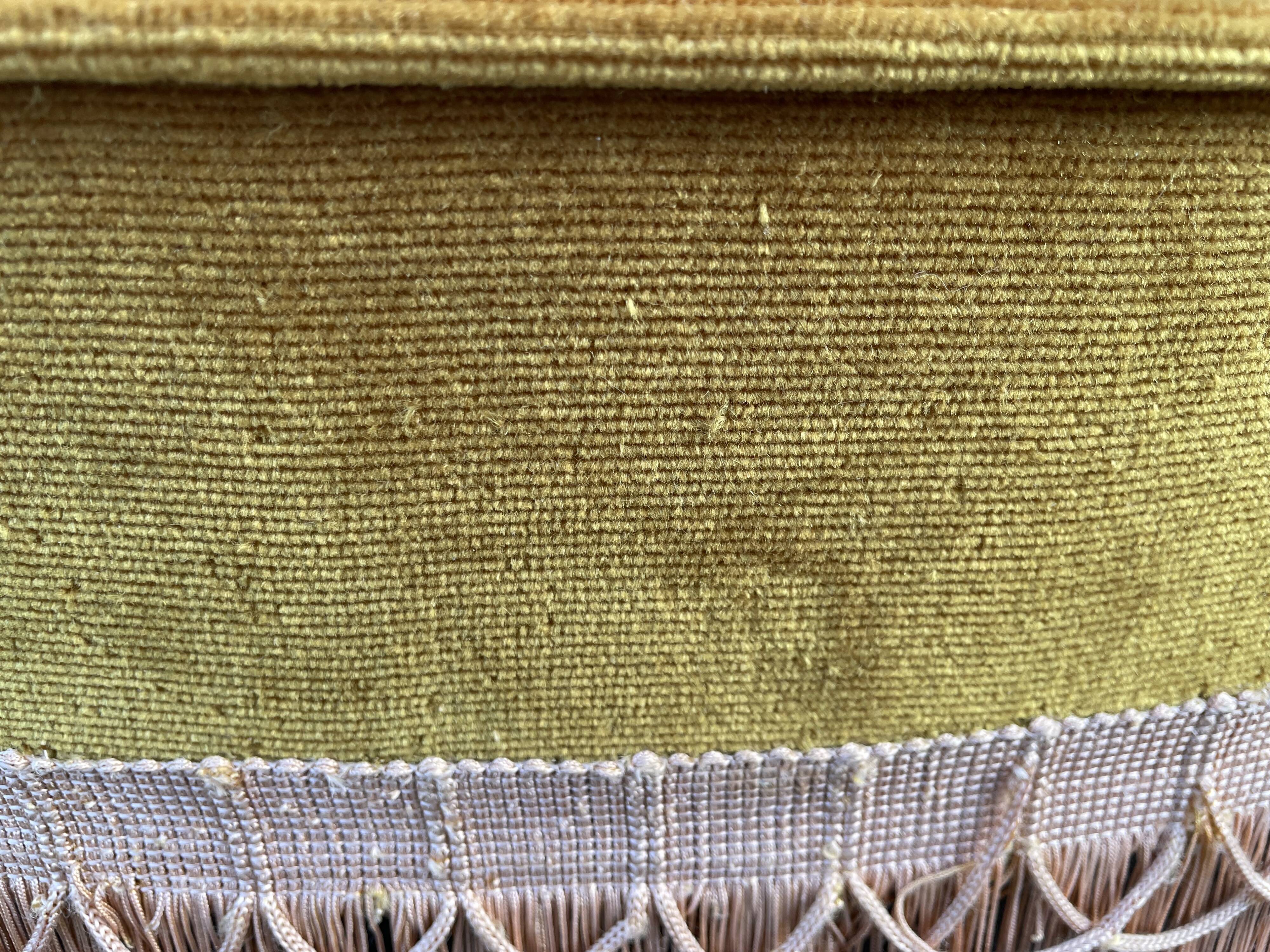 Padded golden yellow velvet toad