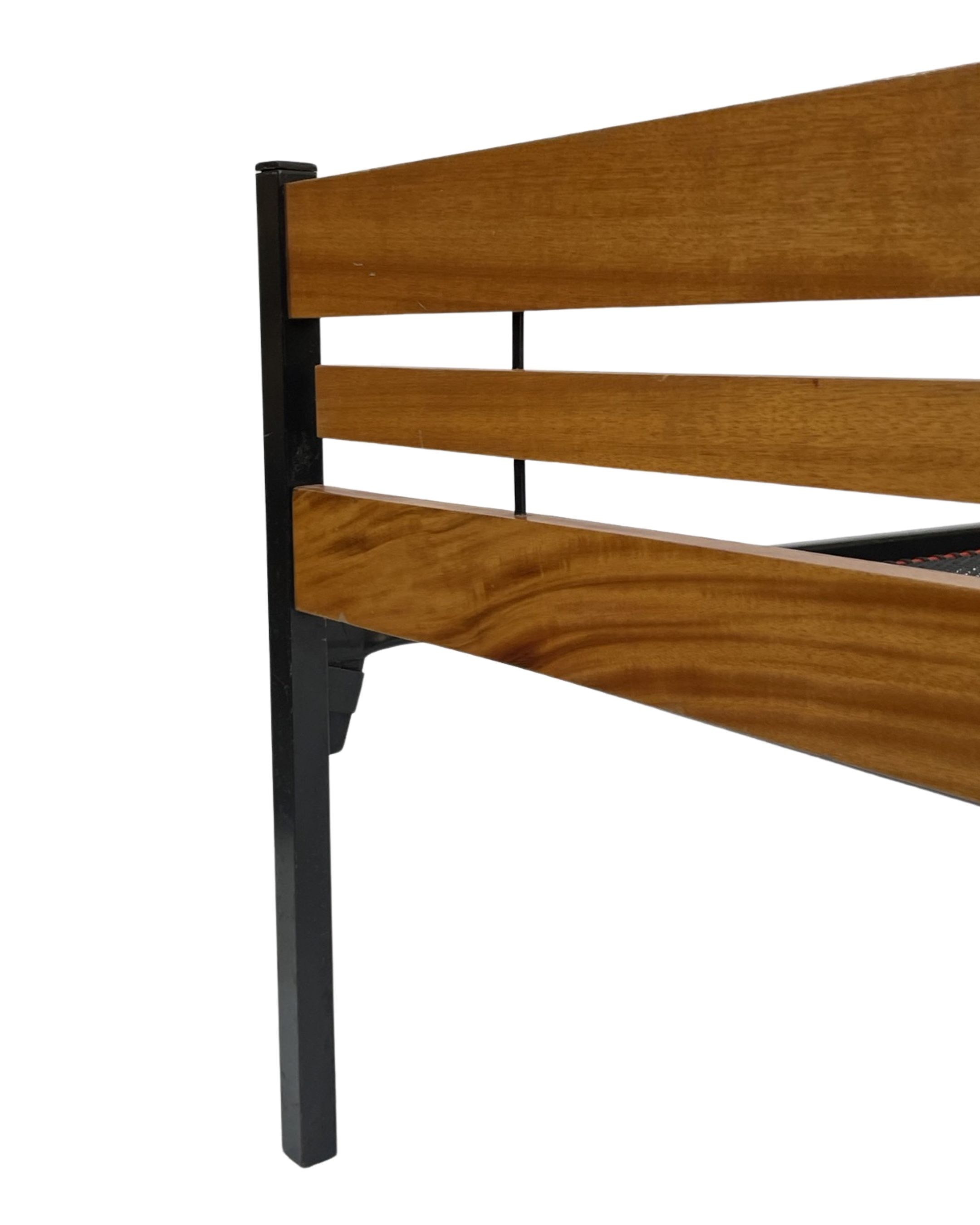 Vintage scandinavian bed daybed by Dico Holland 1960s teak metal