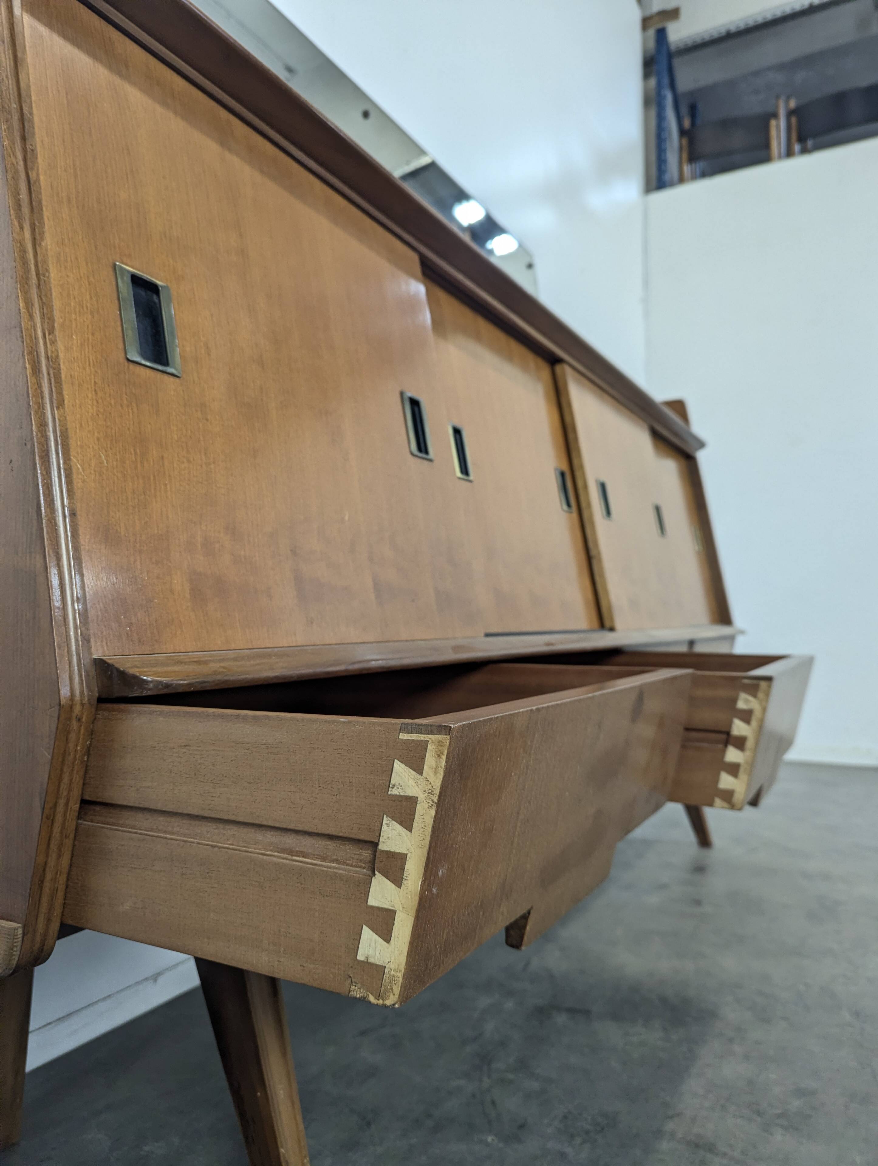 Teak enfilade by Vittorio Dassi for La Permanente Mobili Cantù