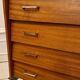 Vintage chest of drawers with compass feet