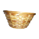 Two-tone woven bread or fruit basket