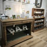 Low buffet console solid oak