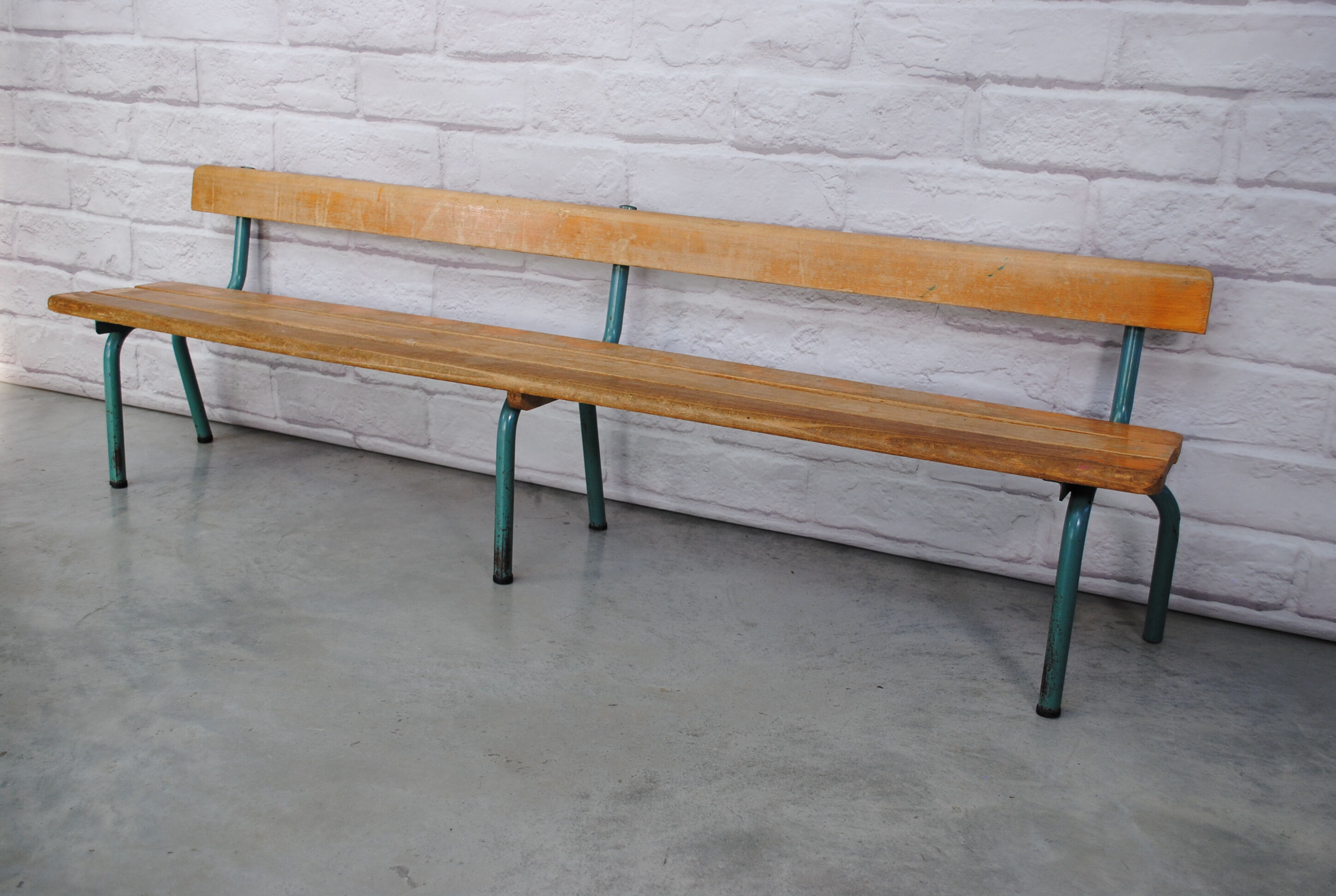 Vintage school bench