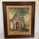 Landscape tableau of the countryside, canvas mounted on panel, signed.