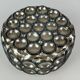 60s 70s ceiling lamp Glashütte Limburg Germany Plafoniere glass & metal